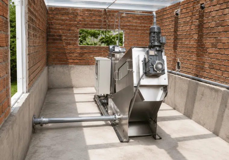 Máy ép bùn trục vít model 161 công suất 1.5-3m3/h